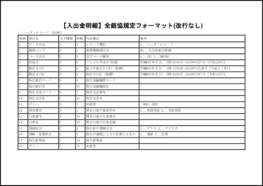 【入出金明細】全銀協規定フォーマット(改行なし)1