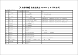 【入出金明細】全銀協規定フォーマット(CSV 形式)3