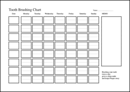 Tooth Brushing Chart4