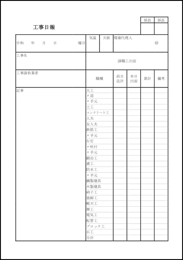 工事日報14