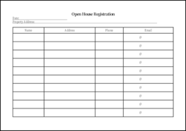 Open House Registration11