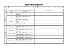 船舶保守管理記録簿(船体部)4